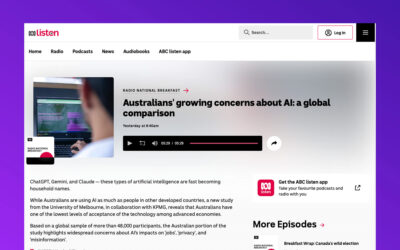 Australians’ growing concerns about AI: a global comparison